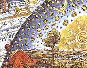 Holzschnitt, der Ende des 19. Jahrhunderts vom französischen Astronomen
 Camille Flammarion, für sein Werk Astronomie populaire angefertigt wurde